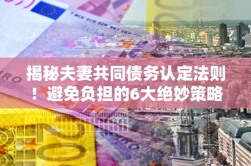 北京揭秘夫妻共同债务认定法则！避免负担的6大绝妙策略