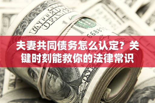 北京夫妻共同债务怎么认定？关键时刻能救你的法律常识